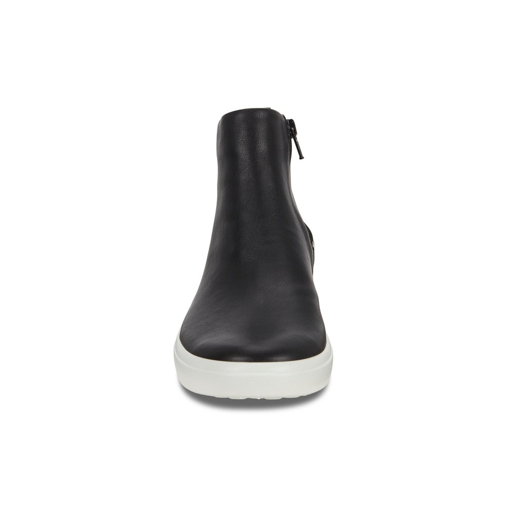Womens Boots - ECCO Soft 7 Wedge - Black - 4651AYCHB